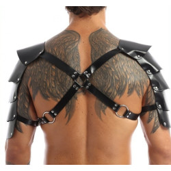 Generique Harnais avec Épaules Armors Simili noir